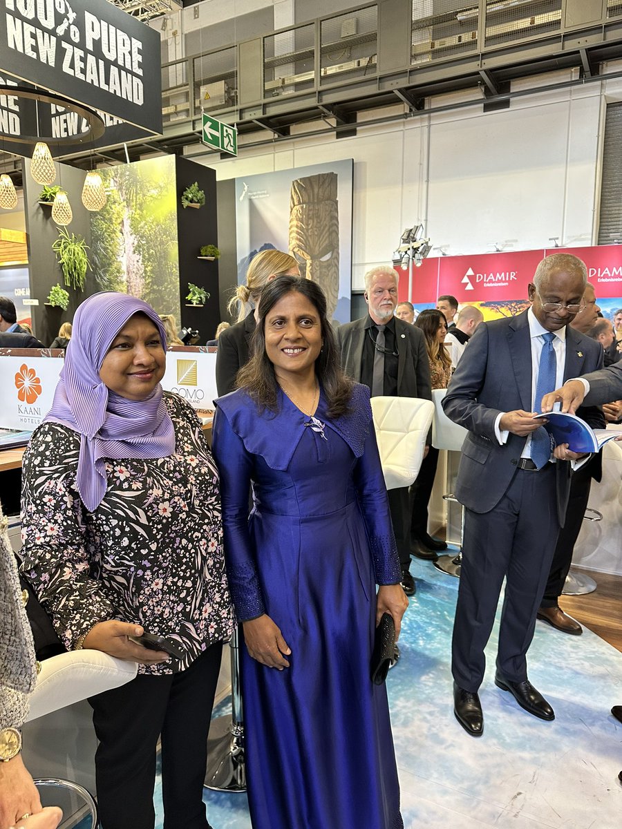 Kaani Hotels participating @ITB_Berlin HEP @ibusolih visited and met all the participants which shows his keen interest in the development of tourism in the Maldives. @ibusolih @aasisaleem #localislandtourism #guesthouse