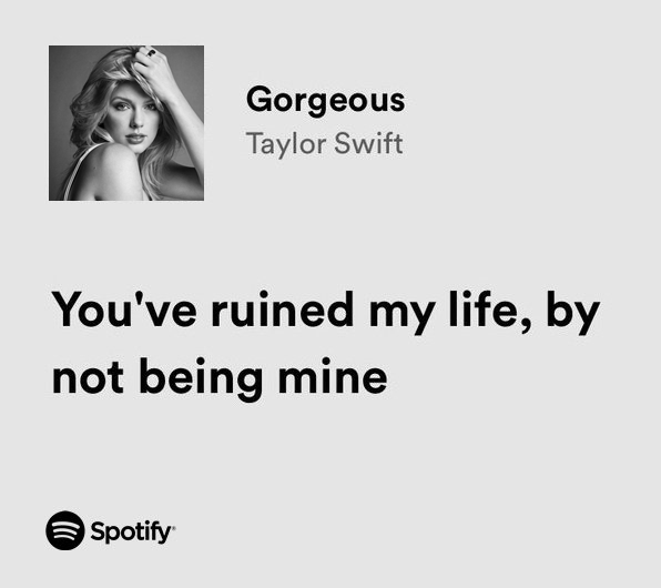 taylor swift / gorgeous