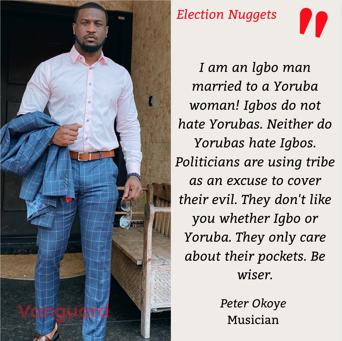 Peter Okoye #peterokoye #2023election #governorshipelection #celebrity #entertainment #igbosinLagos #yorubas #vanguardnewspapers