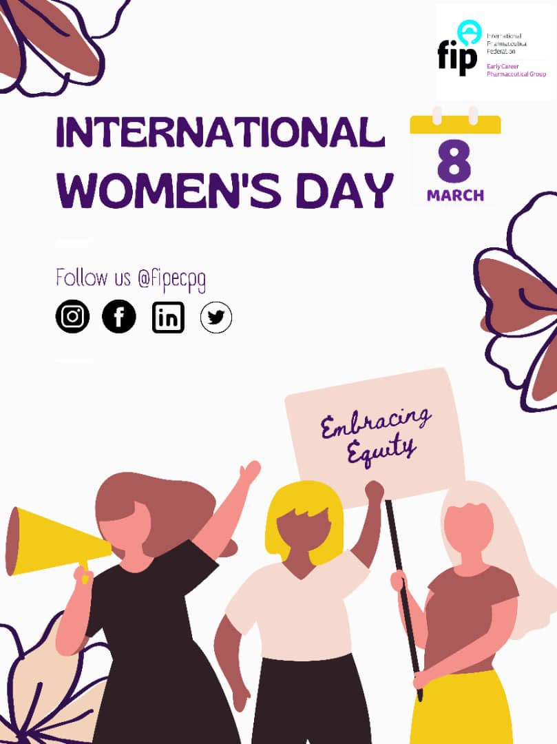 FIP ECPG marks the International women's day. Imagine a gender equality world, a world free of bias and stereotypes. A world that is diverse,  equitable and inclusive. As a young group of pharmacists and pharmaceutical scientists, …