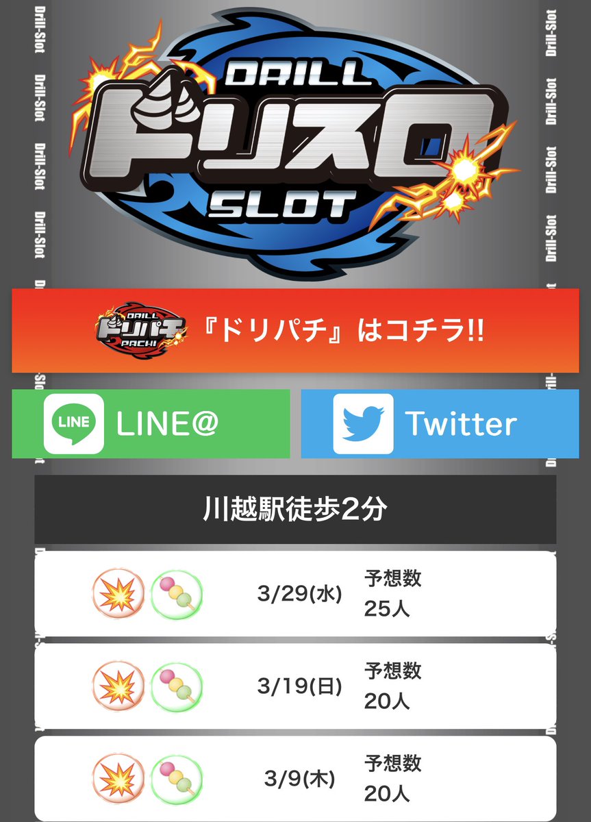 3/9👷♂️🔥店内10%以上❺❻🔥👷♂️
【ニュークラウン川越2号】結果
⭐️抽選70人!
🔥店舗平均+104枚
💥全系③機種📈
・頭D/ペルソナ/リオエース
↪︎2台設置が3/3機種📝
🍡3台並び④箇所📈
・エリート鏡/盾勇.幼女戦記
・デルタ~MHW黄金/アイム
全体10%以上が❺❻継続🔥
↪︎全体Av+104枚🔥
遅なった🙇♂️