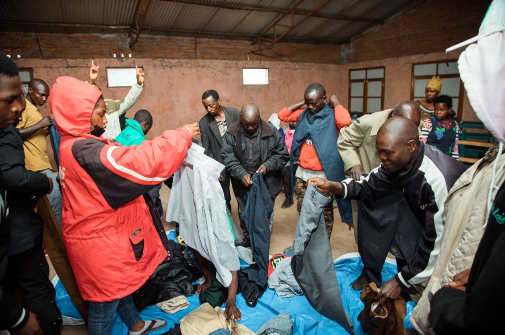 RwandaYFC's tweet photo. “The King will reply, ‘Truly I tell you, whatever you did for one of the least of these brothers and sisters of mine, you did for me.’"
 --Matt. 25:40

SLD Students shared clothes wth people frm poor families during their recent mission trip to the rural areas of northern Rwanda. https://t.co/Qgm4HZpGiq