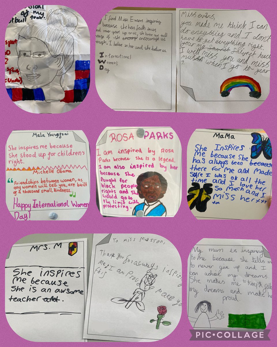 In Year 6 we have been celebrating International Womens Day by writing a note to the women in our lives, around the world or throughout history who empowered and inspired us! #InternationalWomensDay #EmbraceEquity