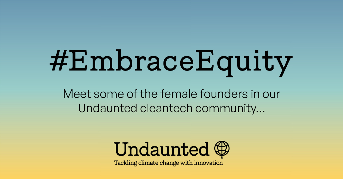 It's International Women's Day! At #Undaunted we work with fantastic #WomenInTech all the time. In this #IWD thread, female founders in our community at different stages of setting up their cleantech enterprises share insights & perspectives... #EmbraceEquity #ImperialWomen

👀⬇️