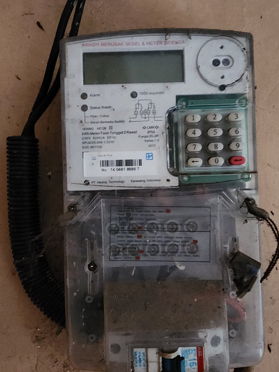 seledripasar's tweet photo. @pln_123 Min mohon dibantu ID pel nomor 14 0461 8986 7
Token ada, namun pas saya baru sampe rumah kondisi meteran jeglek, saya coba reset 01 dan dibiarkan tetap tidak menyala dan kondisi meteran juga sering hidup mati, itu kenapa ya? https://t.co/TyTQvgP6xz