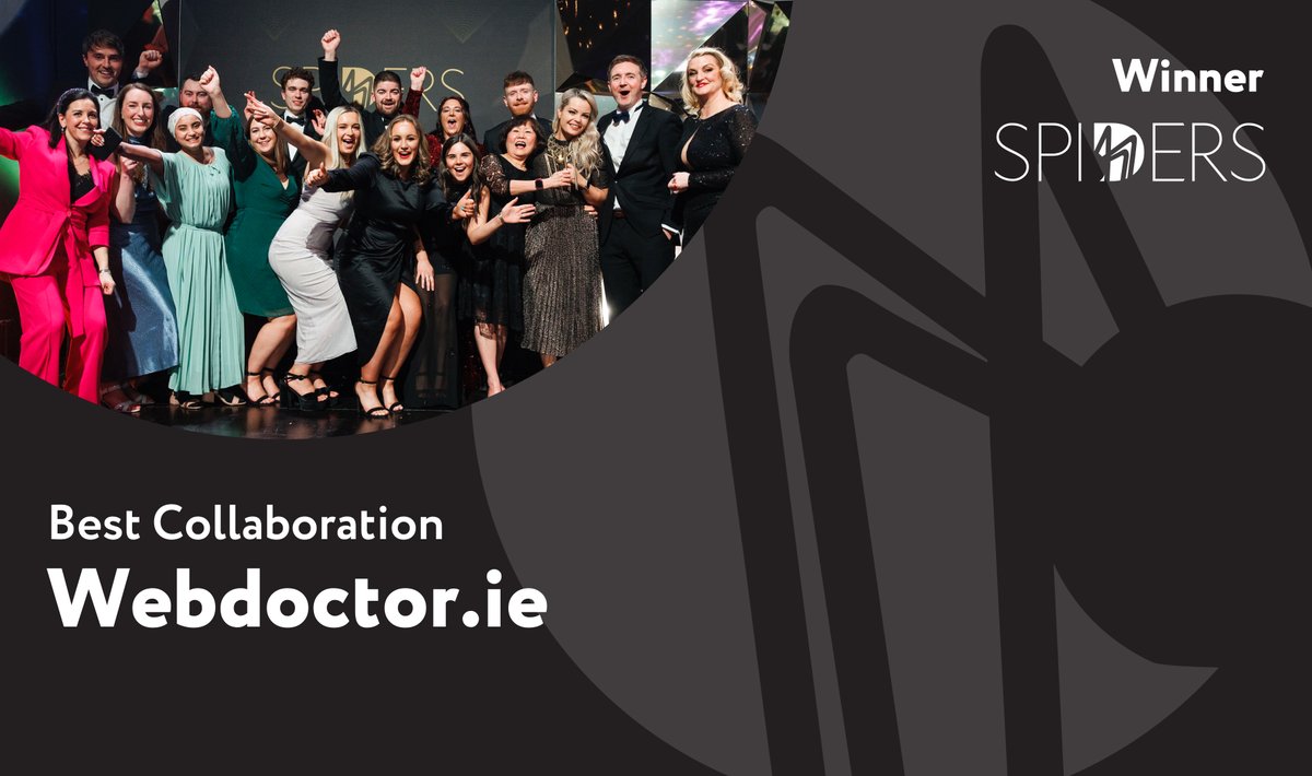 We're always proud of the work we produce, but it's even better when we win an award for it! A huge thank you to <a href="/WebDoctor_ie/">WebDoctor.ie</a> for partnering with us on this project!

kooba.ie/journal/kooba-…

#spiders23 #bestcollaboration #uxuidesign #branding #webdesign #digitalagency