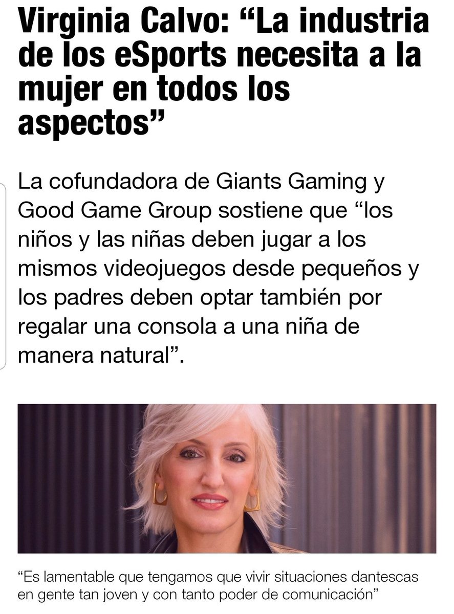 Las mujeres un bien necesario para el sector de esports y la sociedad, aunque...
📍el 10% son mujeres en esports
📍45% en videojuegos
📍55% en consumo de contenido
palco23.com/competiciones/…