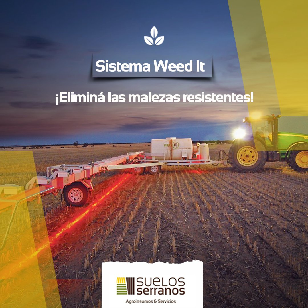 ¡Eliminá las malezas resistentes y hacé la diferencia con el Sistema de WEED IT! 🙌✅

Dos beneficios principales de este sistema pulverización
✅ Ahorro de Herbicidas
✅ Mejor Control de Malezas.💯

Comunicate con nuestro equipo técnico para + INFO!