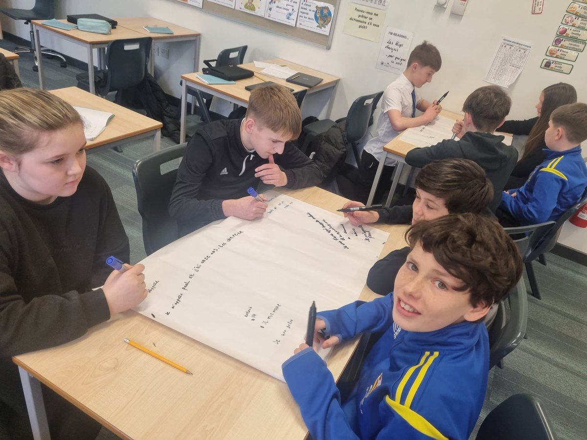 BrechinLanguage's tweet photo. S1 Playing Mad Dictation and Bad Translation to increase their working memory, comprehension, and fluency through Aural Input Flooding. 
@BrechinHigh1 @BrechinEnglish @BrechinLanguage 
#EPI
#ThisIsBrechin 
#BrechinValues
#Friendliness 
#Inclusion
#BrechinLearning https://t.co/KkUm6jAwCI