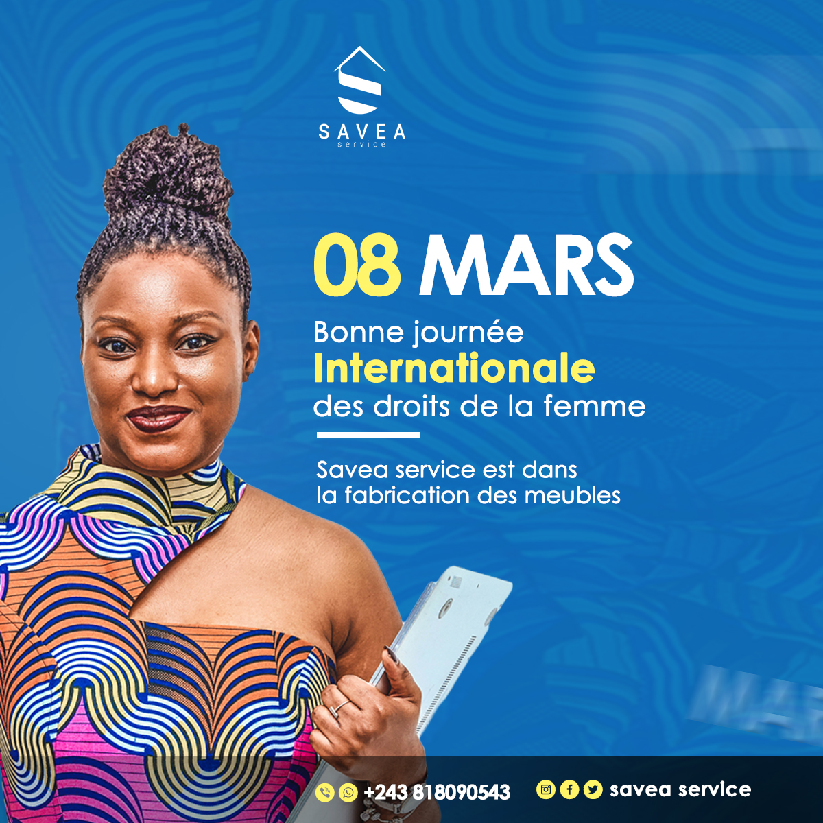 SaveaService's tweet photo. Bonne journée internationale de droits de la femme.
#boxs #dispositiftélé #table #saveaservice #service #rdc #amenagementinterieur #decorationinterieur #deco #kinshasa #architectureintérieure #femme #mars #table https://t.co/y6poydGeXj