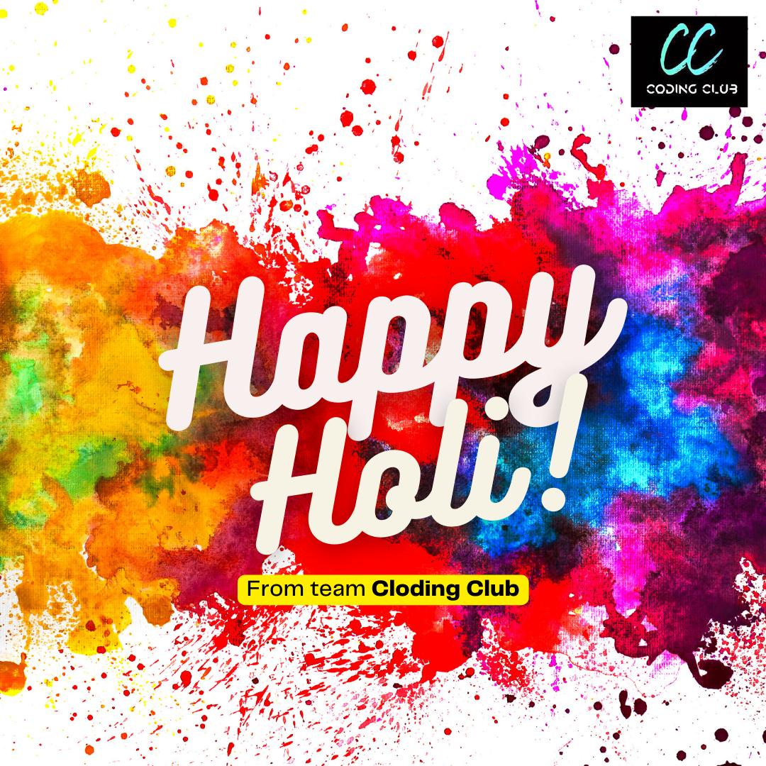 codingclub26's tweet image. Let all negative colours shade off with all the
positive colours in ur life add colours to your
life
Wishing you all a very Happy Hol.i....
#rangoli
#holi
#student
#studentclub
#CODINGCLUB