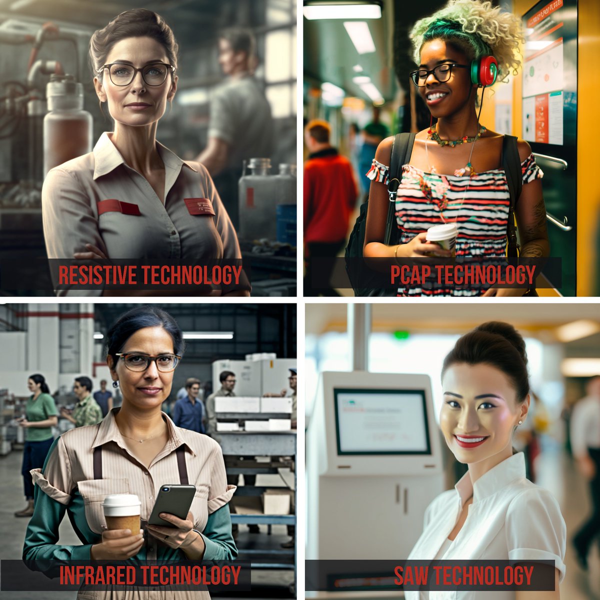 KeetouchGmbH's tweet photo. For International Women's Day 2023 themed 'DigitALL: Innovation and technology for gender equality' we envisioned #touchtechnologies as women to highlight the role of women in shaping the digital world.
Popular #AI tools, #midjourney and #ChatGPT, helped create each character. https://t.co/dKpdb4z4Ky