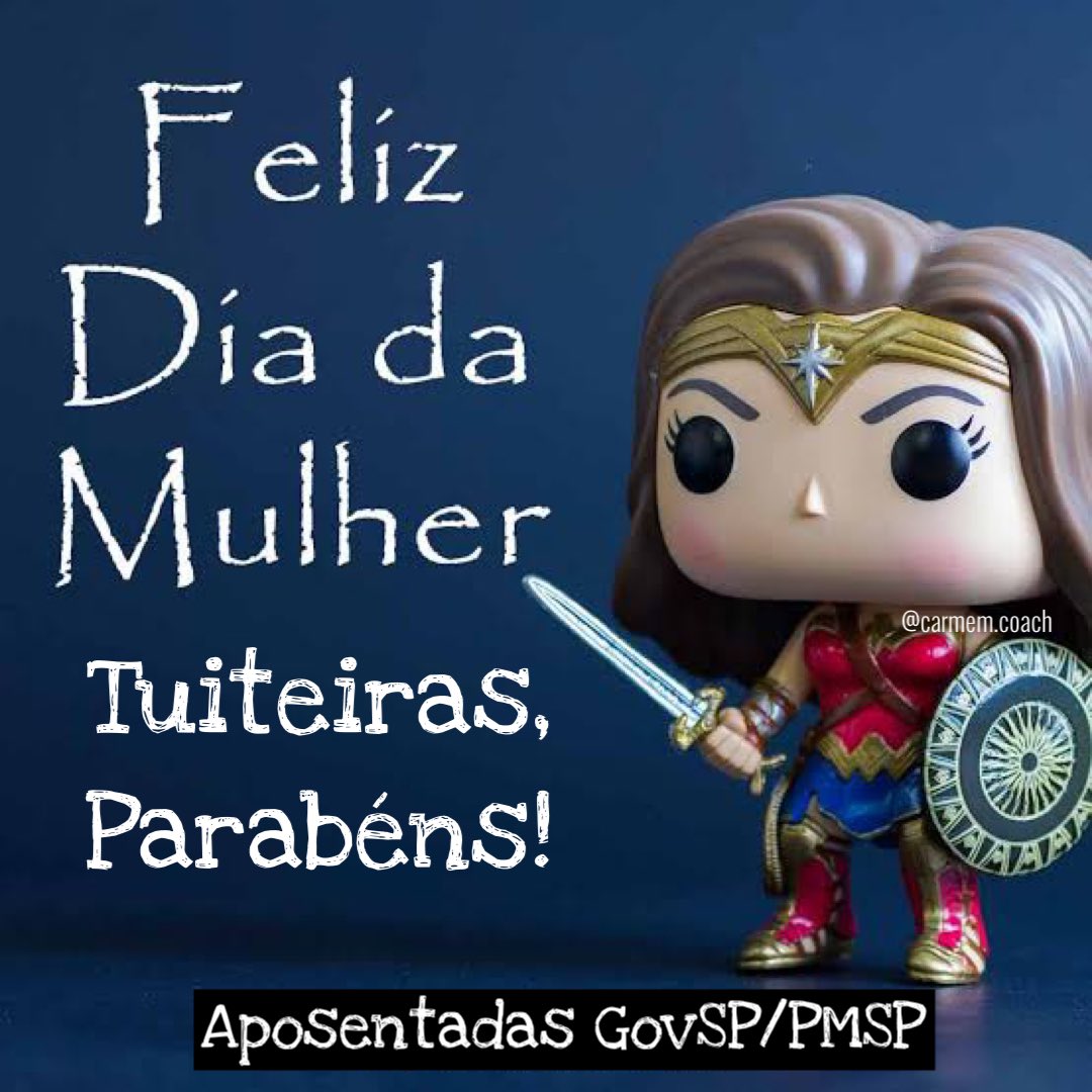 Dia Internacional da Mulher
Parabéns a todas as aposentadas GovSP/PMSP: as TUITEIRAS! 
Fé, Força e Persistência, pois sem LUTA não há VITÓRIA. #DiaInternacionaldasMulheres 
#DefendamAposentados