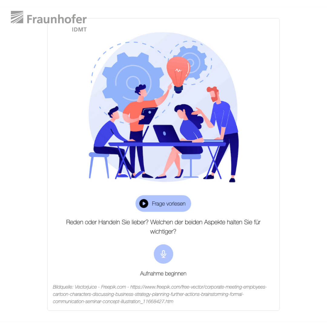 Fraunhofer_IDMT's tweet image. Zusammen mit der @HochschuleFL und worldiety GmbH arbeiten wir an einem Tool, dass die Kommunikation und Soft Skills von angehenden Pflegekräften sowie Ärztinnen und Ärzten unter realistischen Bedingungen prüft. Mehr Infos im Web. #fraunhoferidmthsa #speechrecognition