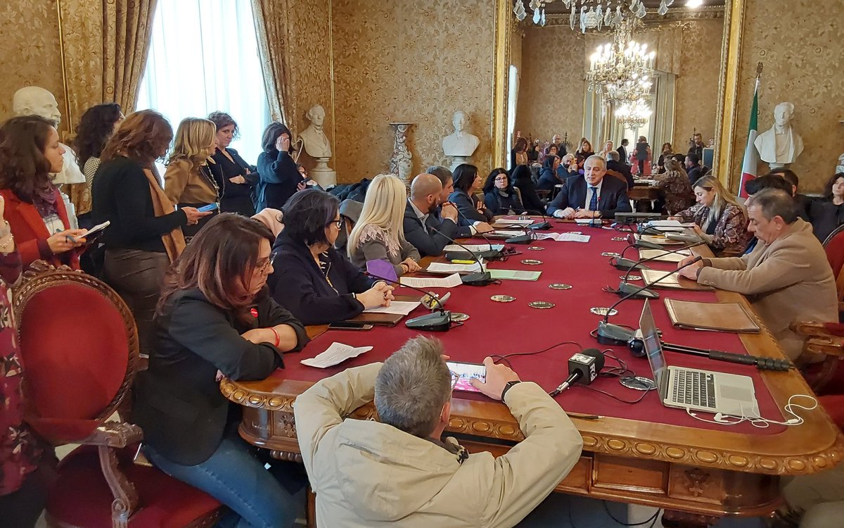 CislPaTp's tweet photo. #8Marzo nasce grazie all'impegno #CgilCislUil la Commissione permanente Pari Opportunità e contro la violenzea sulle donne al Comune di Palermo. In corso la conferenza stampa https://t.co/kgZA4QlfuT