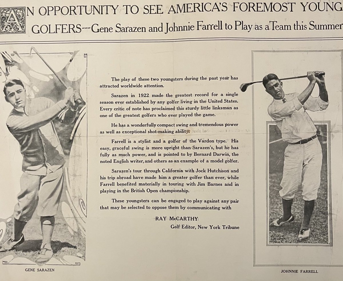 championJJF's tweet photo. America’s Foremost Young Golfers 
⁦@JohnnyFarrell28⁩ with Gene Sarazen
#golf #history https://t.co/o2zR8wRFfd