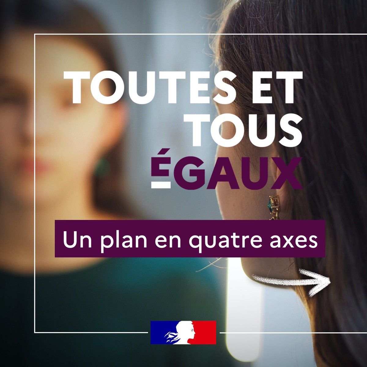 En ce #8mars je présente aux côtés d’<a href="/Elisabeth_Borne/">Élisabeth BORNE</a> le Plan Égalité entre les femmes et les hommes 2023-2027.

#ToutesEtTousEgaux ↓