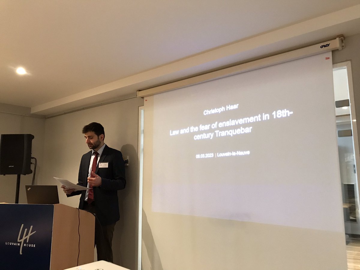 Enlightening yet disheartening insights into one of the fabrics of human trafficking in the “age of Enlightenment” brought by Christoph Haar at the “Slavery, Law and Religion” workshop @UCLouvain