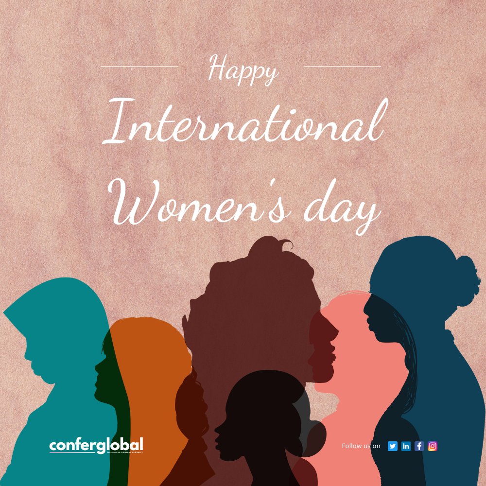 confer_global's tweet photo. Happy International Women's Day! Today, we celebrate the incredible strength, resilience, and accomplishments of women around the world. Let us uplift and support each other as we continue to break barriers, shatter stereotypes, and create a brighter future for all.

#WomensDay https://t.co/xIqVjbQMVw