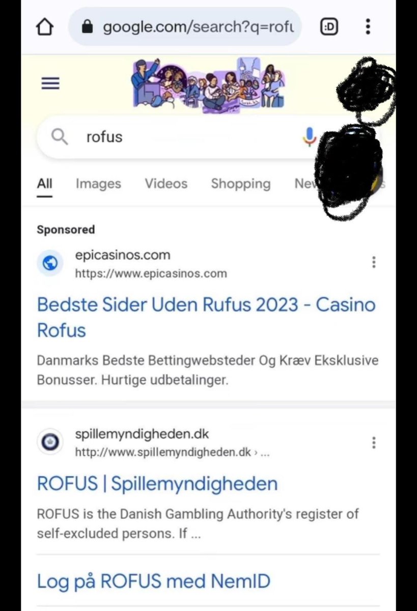 mossalski's tweet photo. Carl Valentin (SF) har netop gjort mig opmærksom på, hvad der sker hvis man googler ROFUS. Noget de fleste gør, fordi de gerne vil stoppe med at spille. En virksomhed har åbenbart betalt sig for at ligge øverst på Google, med en artikel om hvordan man UNDGÅR ROFUS. Grotesk… https://t.co/kdzjghcwnG