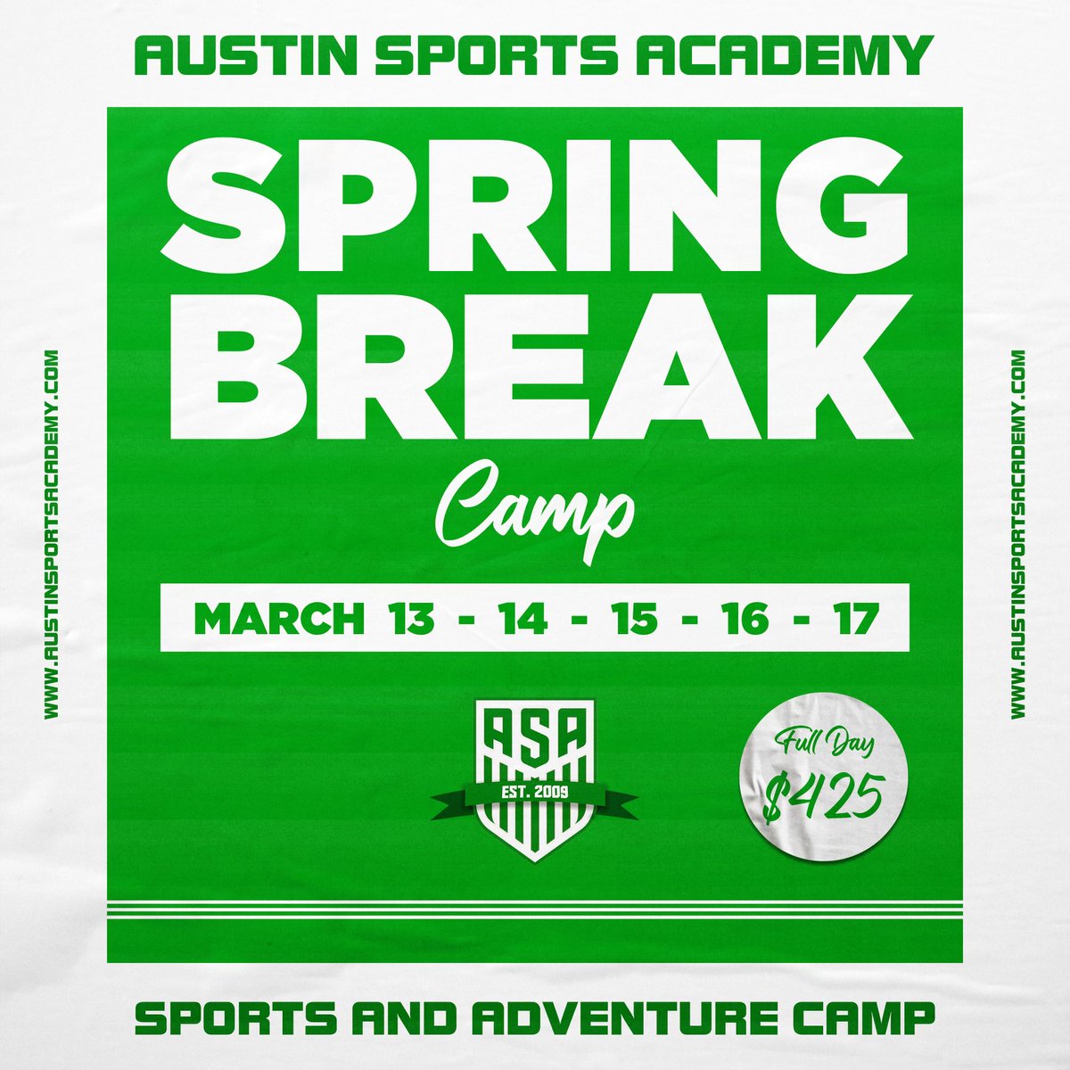 AusSportsAcad's tweet image. Austin Sports Academy's Spring break camp is almost full. We hope to see your family next week. 

ASA Staff 

#ASA #AustinSportsAcademy #SpringBreakCamp