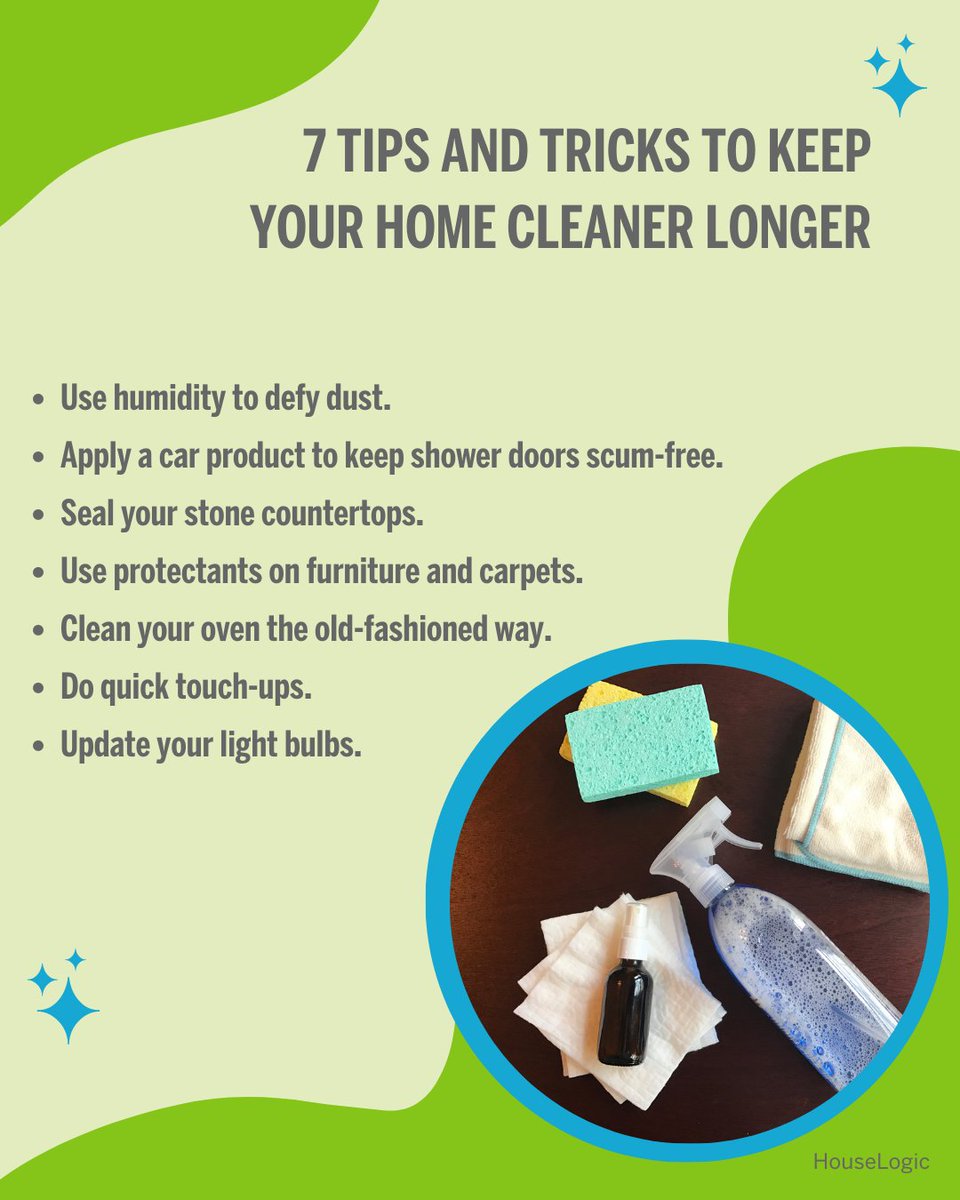 HouseLogic's tweet photo. These simple tips can help keep your home spring-clean fresh all year long. Learn more: https://t.co/CyPGcyzK2G https://t.co/fWkfBM3612