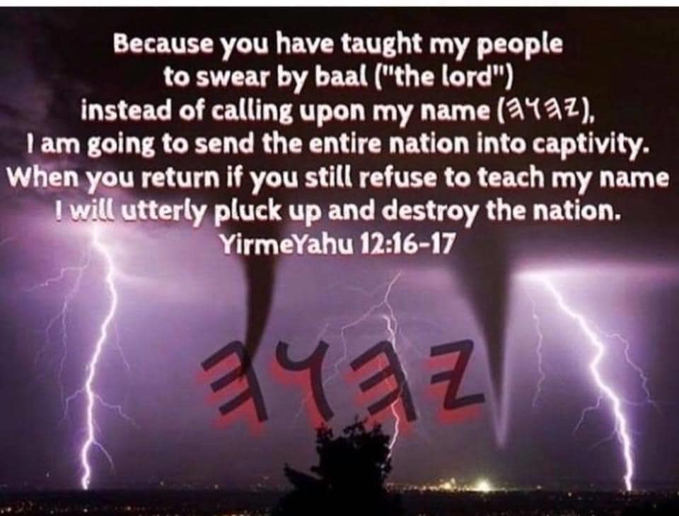 ThundersSeven's tweet photo. @SolaScriptura98 As most #Bibles will tell you in the foreword #TheTetragrammaton #YHUH some use YHWH was #replaced 6667 times with the devices "the #LORD" & "#GOD" supposedly #deemed too "#holy" by certain #historical #scribes for the #profane man to utter. He is #esteeming His Name once more. https://t.co/wTMLkc0YxF