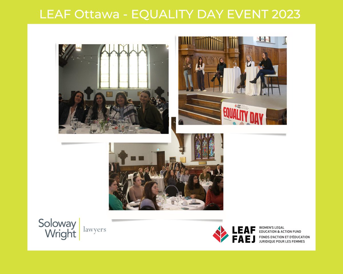 solowaywright's tweet image. Today we celebrate the courage and determination of the women who have changed history. We are always happy to sponsor and attend the wonderful events held by @LEAFOtt discussing Women, Technology and Law. #internationalwomensday #EmbraceEquity