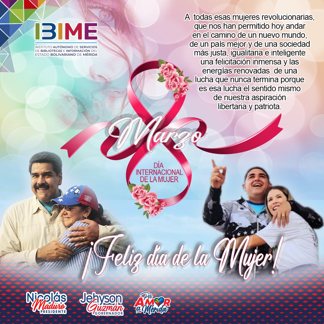 IBIMEGOB's tweet photo. 8 de Marzo, Día Internacional de la Mujer! https://t.co/alnWCiqsTR