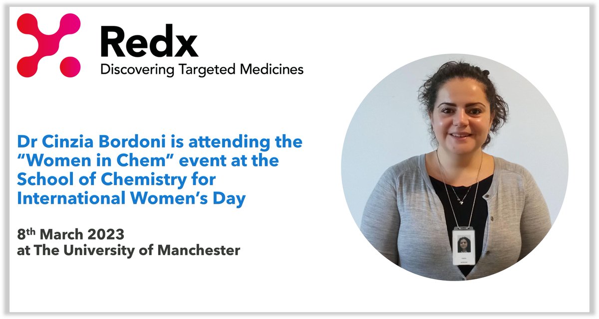 To mark International Women's Day, one of our many talented Chemists Dr Cinzia Bordoni is answering questions on pursuing a career at the “Women in Chem” event at the School of Chemistry #chemistry #drugdiscovery #researchanddevelopment #womeninbiotech #InternationalWomensDay2023