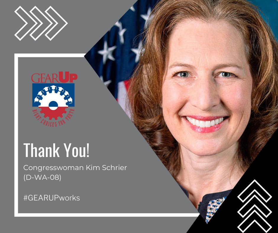 We are kicking off the official #GEARUPworks advocacy season for fiscal year 2024! 

While we share the #GEARUPworks message with every Member of Congress in Washington, D.C., this year we'll also be celebrating our champions online!

Thank you <a href="/RepKimSchrier/">Rep. Kim Schrier, M.D.</a>