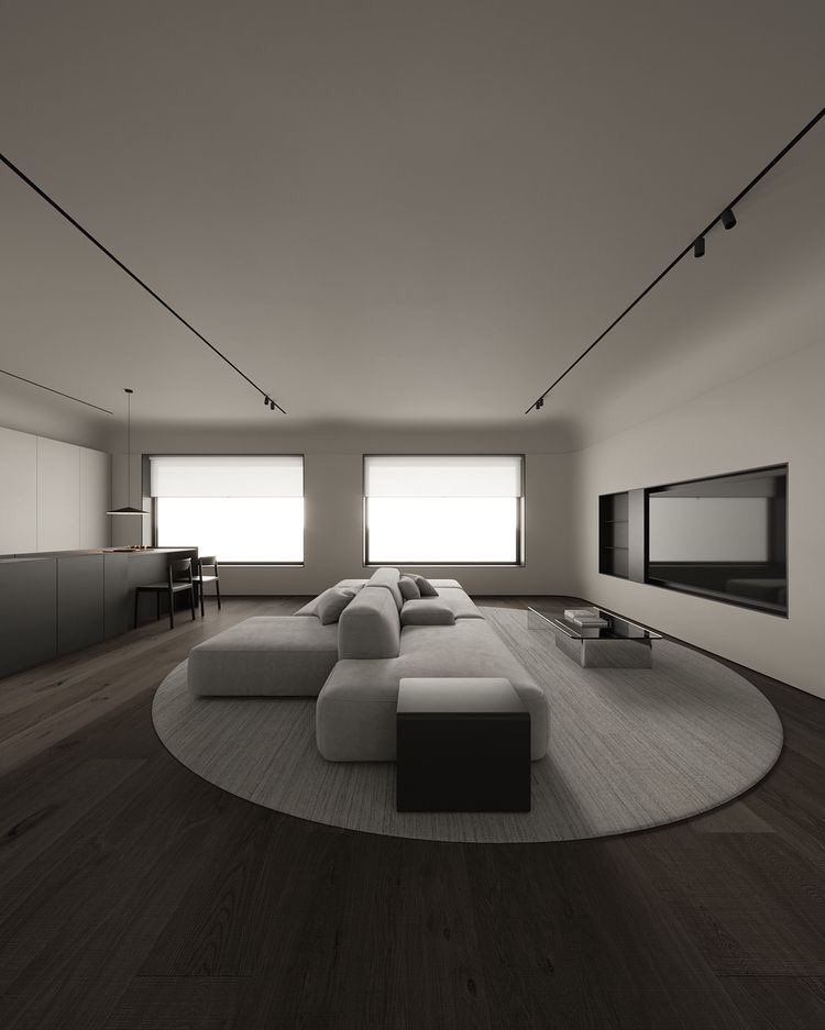 I want my living room to be minimalistic like this >>>