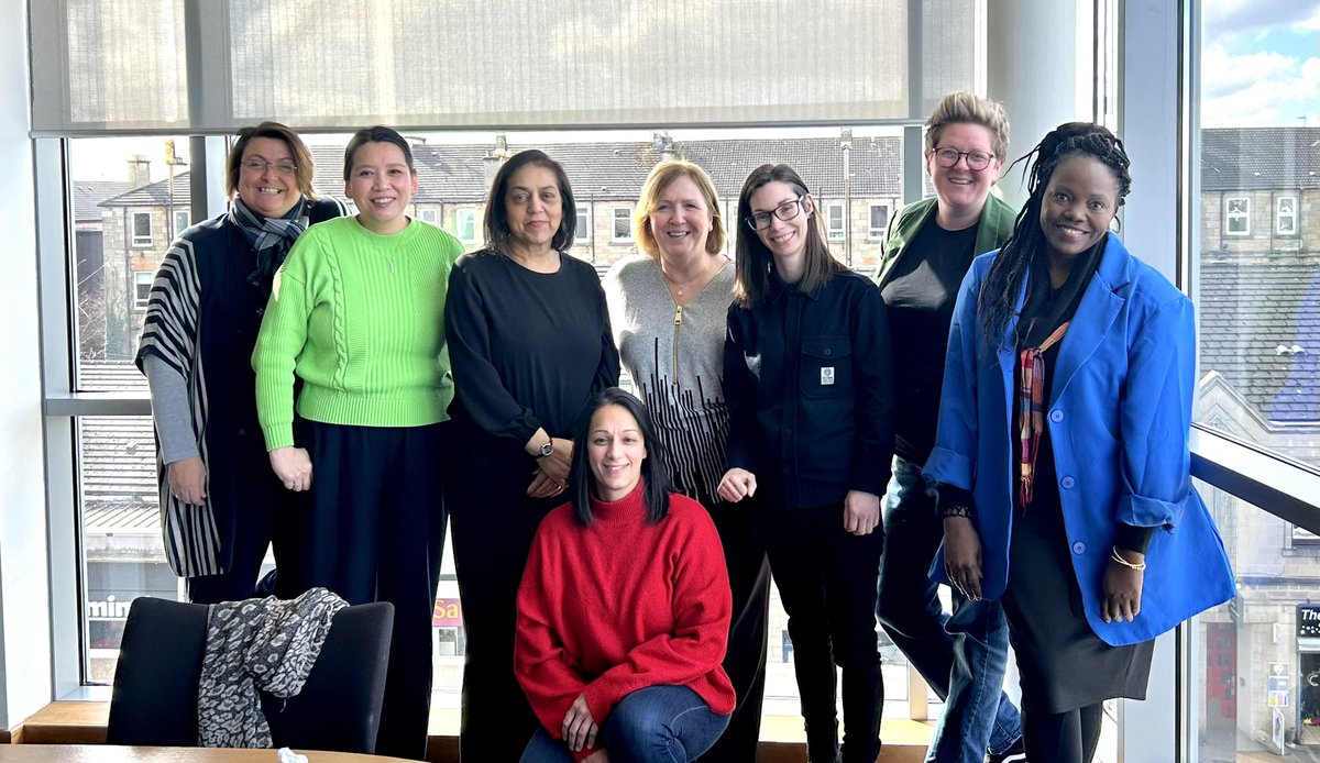 Happy International Women’s Day from these brilliant women, the EDI Leads from 8 of Scotland’s colleges. Fab to meet in person after 2 years <a href="/Glasgow_Clyde/">Glasgow Clyde College</a>