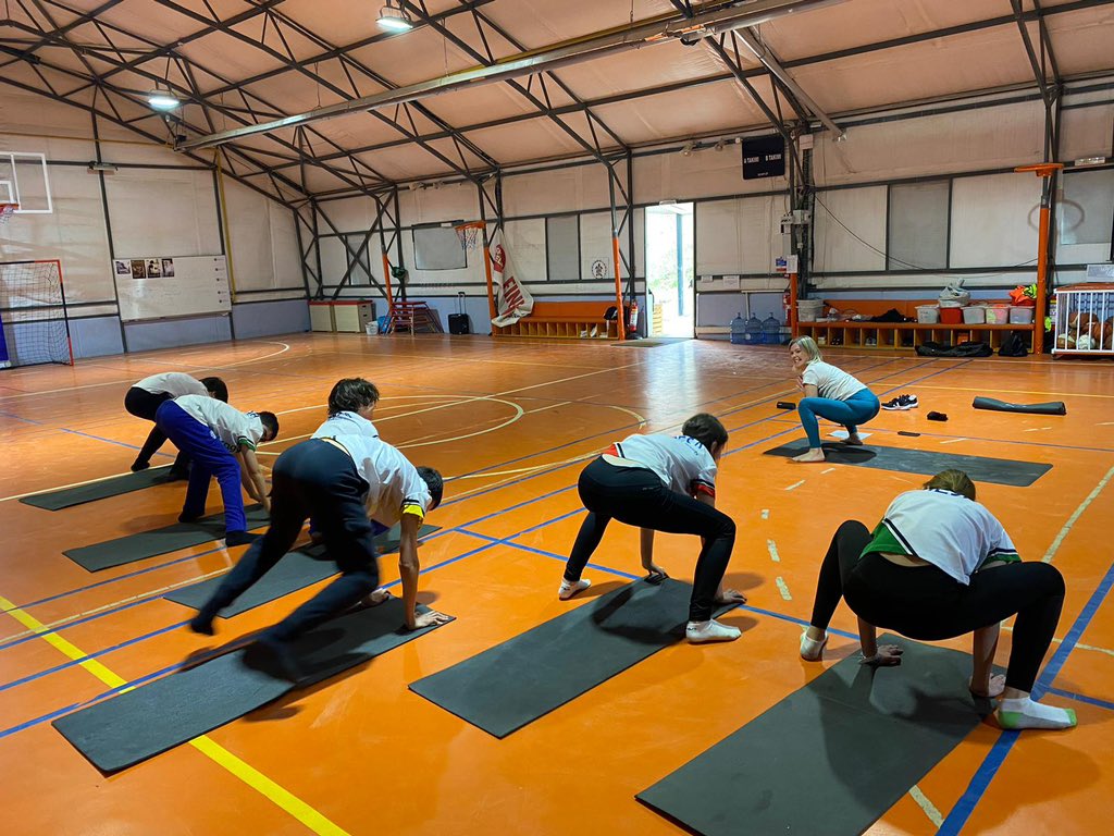 HeadBesaTurkey's tweet photo. A new additions to enrichment activities today with an opportunity for students to take part in a professional yoga session. @The_IMYC https://t.co/kTlBVm1ZJN