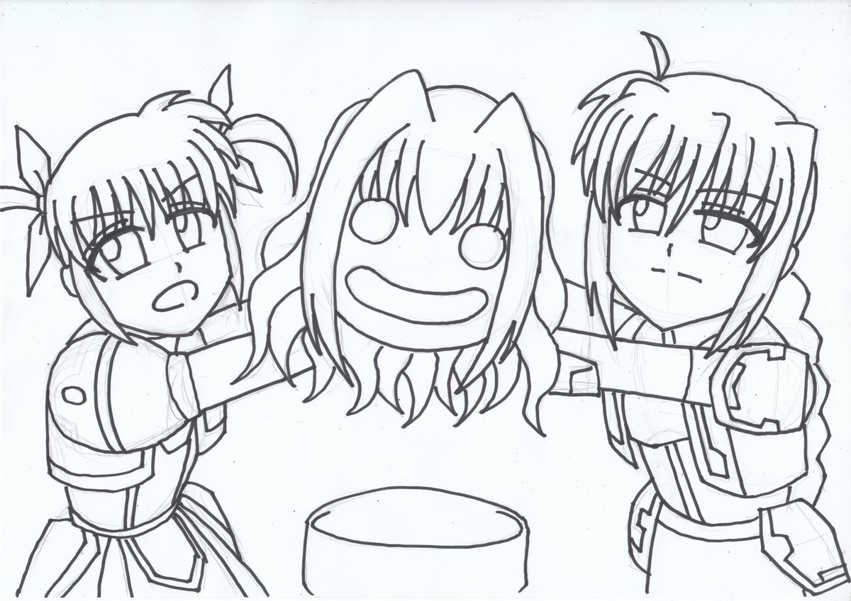 突発のネタ絵とか。 
#作画カロリーの低い作品を上げようぜ 