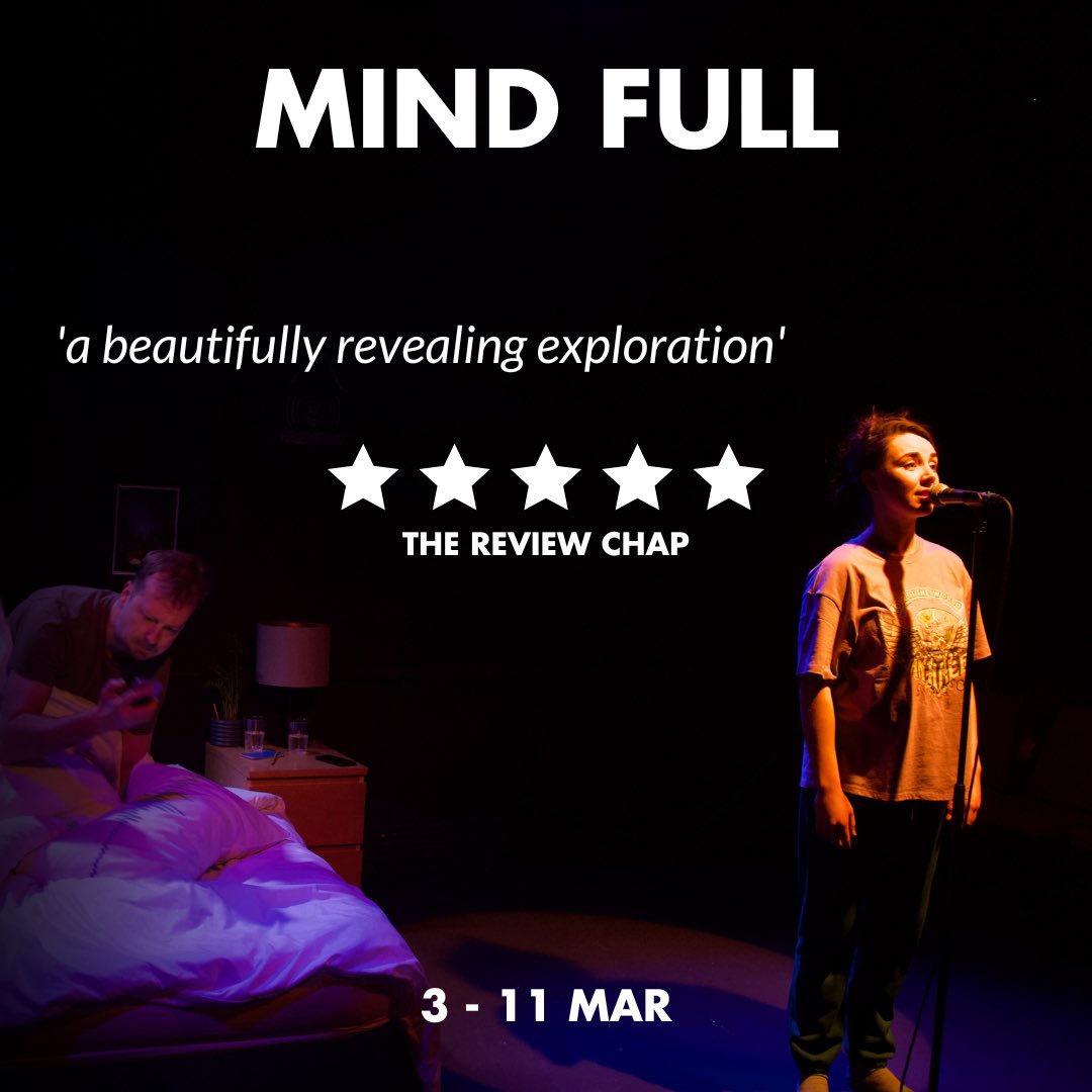 TheHopeTheatre's tweet photo. Mind Full runs until Saturday! Tickets are selling fast, book now before they sell out! ⭐️⭐️⭐️⭐️⭐️ https://t.co/yC5HpQHXeG