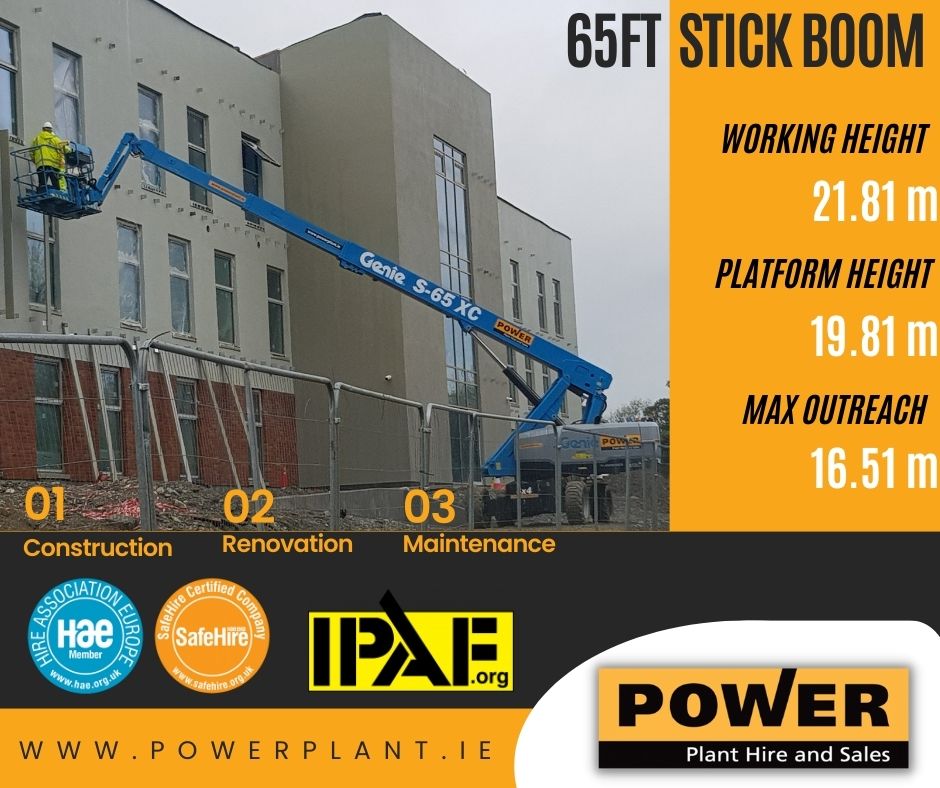 @PowerPlantHire For all of your Powered Access Hire requirements, from compact battery scissors to diesel telescopic and articulating booms.
#poweredaccess #cherrypickerhire #planthire #ToolHire #Wexford