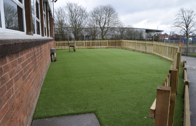 Great to have new artificial turf laid to increase the amount of usage children can have of our grounds.