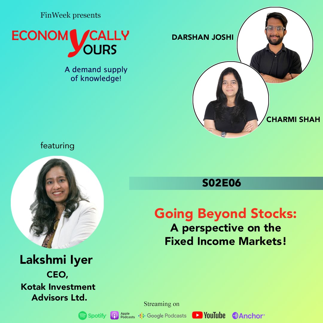 Economically_Y's tweet photo. Be it bollywood, bonds, or banks, @Lakshmi1876 has found a key to further stabilize your returns from the debt market. She remains optimistic about the India growth story and has quite a few interesting chapters in this historic novel. 

Hear out: https://t.co/VbfE8uBPVC https://t.co/doTzOrdGBC