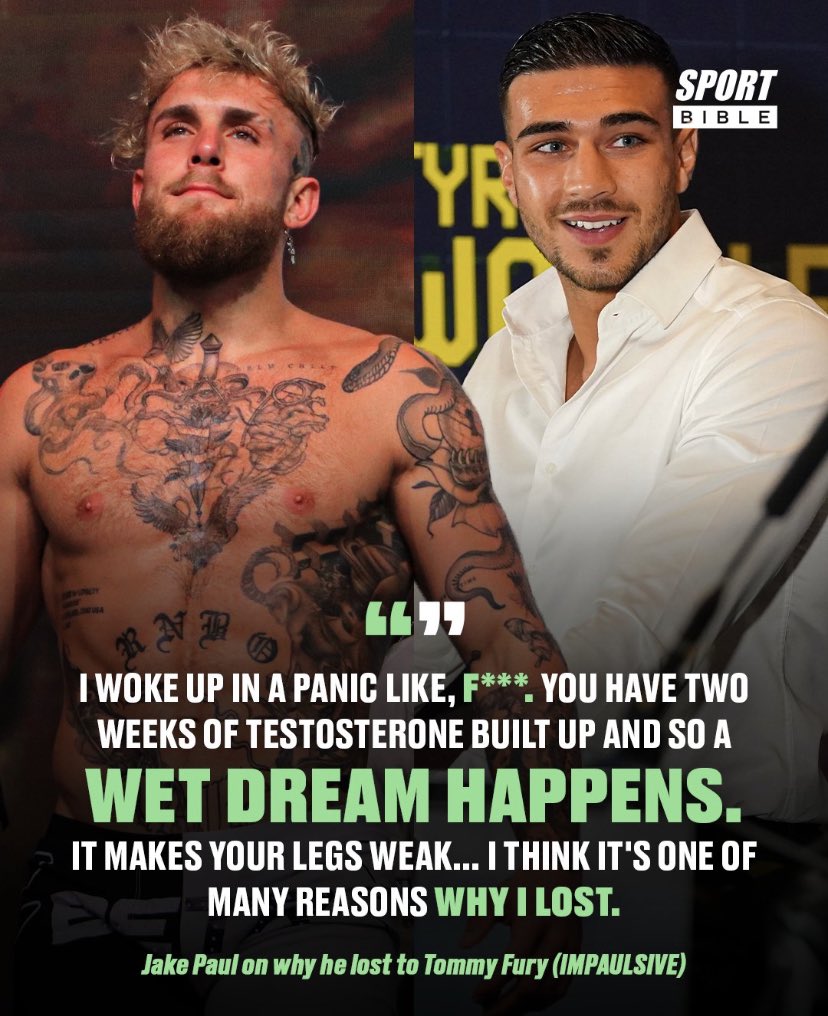 ChamBoxing's tweet image. JUST IN‼️
Jake Paul gives the reasons why he lost the  #PaulFury fight😂
-
Thoughts ❓🤔