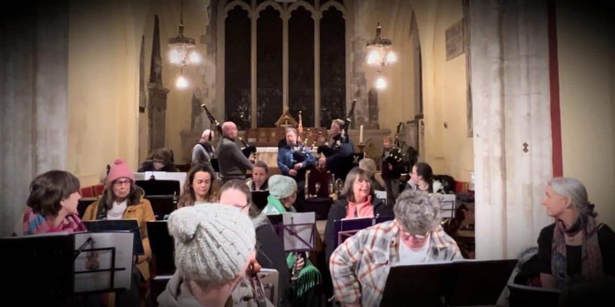 We had a great rehearsal last night when we were joined by some of the Pipers and Drummers from the Oatlands Park Pipe Band. They sounded AMAZING! We will be joining them for a combined concert on 21st October 2023, part of their 70th Anniversary celebrations. Hold the date!