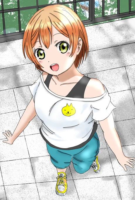 『さあ!天気も良くなったし、練習再開にゃ～!』 #星空凛 #ラブライブ! #イラスト  