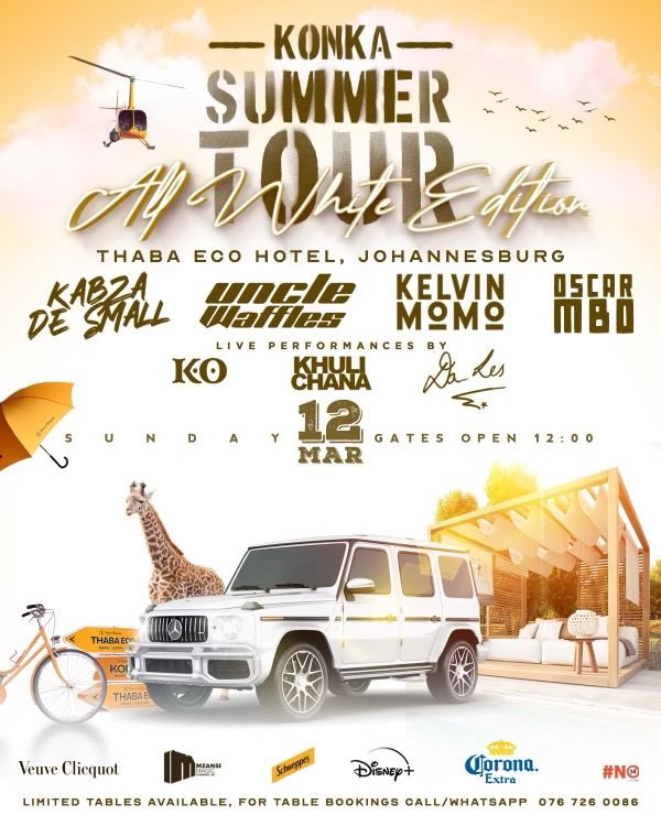 ONLY A FEW DAYS TO GO TILL THE ⭕️ SUMMER TOUR ALL WHITE FINALE⚪️ ☀️🍃  THE ULTIMATE DAYTIME EXPERIENCE☀️🍃  Don’t forget Table Bookings to avoid missing out🗓   #KonkaDayClub #DaytimeEntertainment #SummerTourFinale