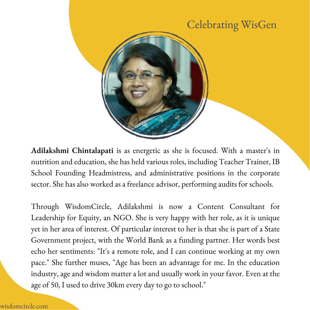 WisdomCircleHQ's tweet photo. Happy International Women's Day! 👩‍🏫👷‍♀️👩‍💻

Today we celebrate women's incredible achievements despite challenges. WisdomCircle is thrilled to showcase inspiring stories of WisGen who continue to make a positive impact post-retirement. #CelebratingWisGen https://t.co/PPPz9LD03G