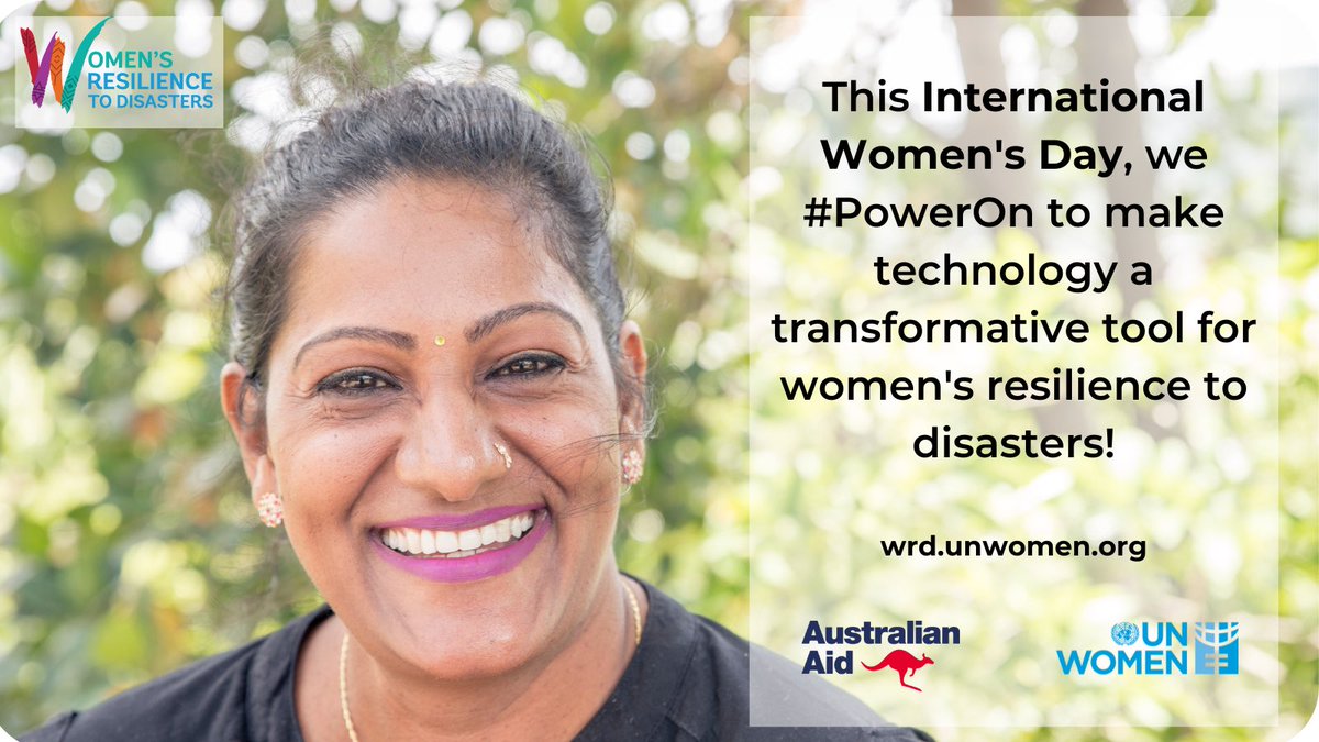 This #IWD2023 we and @dfat call for a more inclusive world online: #PowerOn to give women and girls equal access to technology #PowerOn to make technology a transformative tool for women's resilience to disasters #PowerOn to close the digital gender gap Are you with us?