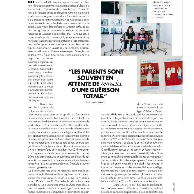 aphm_actu's tweet photo. Merci à @MFEtchegoin &amp; @ELLEfrance pour ce magnifique article sur le Pr @ChabrolBrigitte et son service de #neuropédiatrie de l'Hôpital de la Timone! 👏🙌