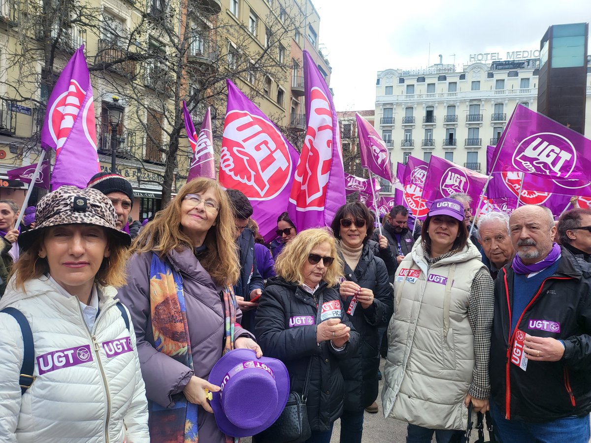 #8M UGT FICA participa en la concentración reivindicativa del 8M