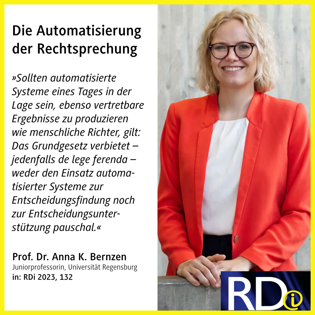 CHBeckRecht's tweet photo. Was nach Science Fiction klingt, ist in gewissem Umfang schon heute Realität
Sie wollen den Artikel aus der Recht Digital (RDi) lesen? Zum kostenlosen RDi-Abo inkl. Online-Modul: https://t.co/iHHlvvJzN0
#RechtDigital #Recht #Jura #Grundgesetz https://t.co/S15axQZ29p