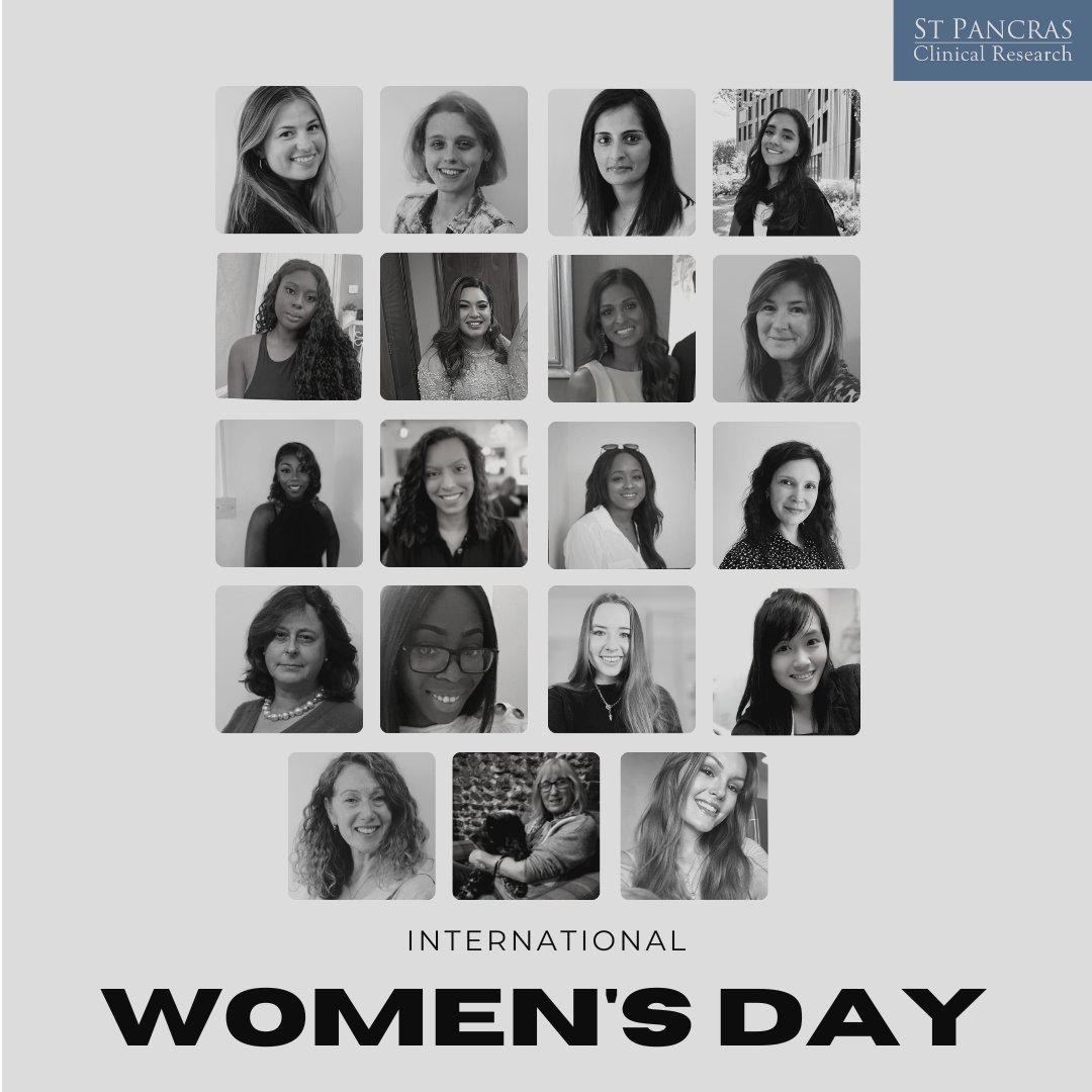 We have talented women at St Pancras Clinical Research and today on International Women's Day we celebrate all of them!

#IWD #internationalwomensday #breakthebias #womeninscience #femalevoices #diversity #womeninbusiness #women