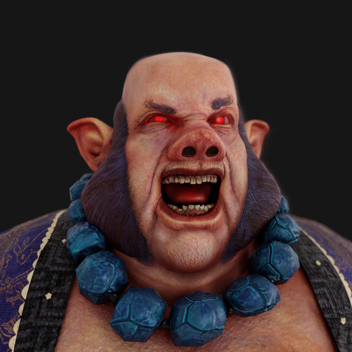 RedMountainVG's tweet photo. Primer plano de la cara de #Zhu para ver esa dentadura presiosa!
Close-up of #Zhu's face to see those gorgeous teeth!

#gamedev #indiedev #indiegame #indiegamedev #gameart #characterdesign #realtimecharacter #videogame #UnrealEngine #TheCrownOfWu https://t.co/fT1OZ1G8qr